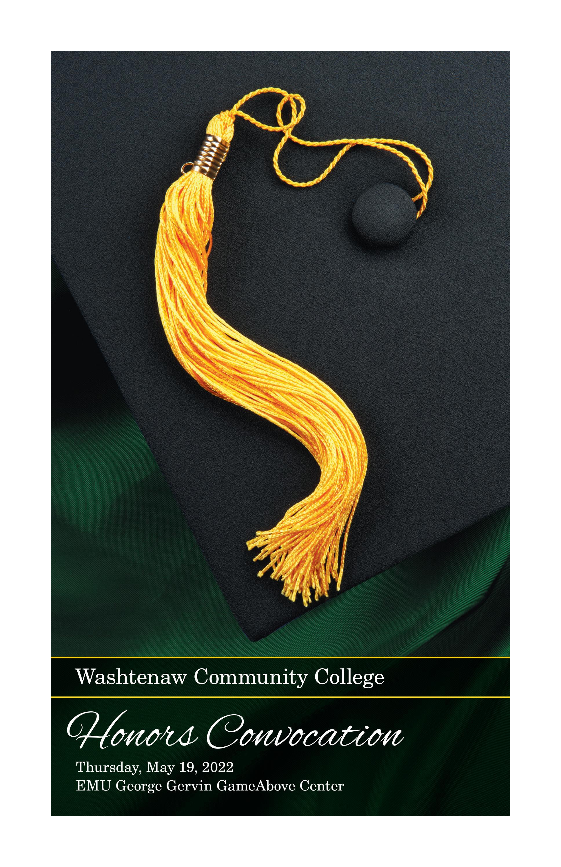WCC Honors Convocation 2022 By Washtenaw Community College Issuu