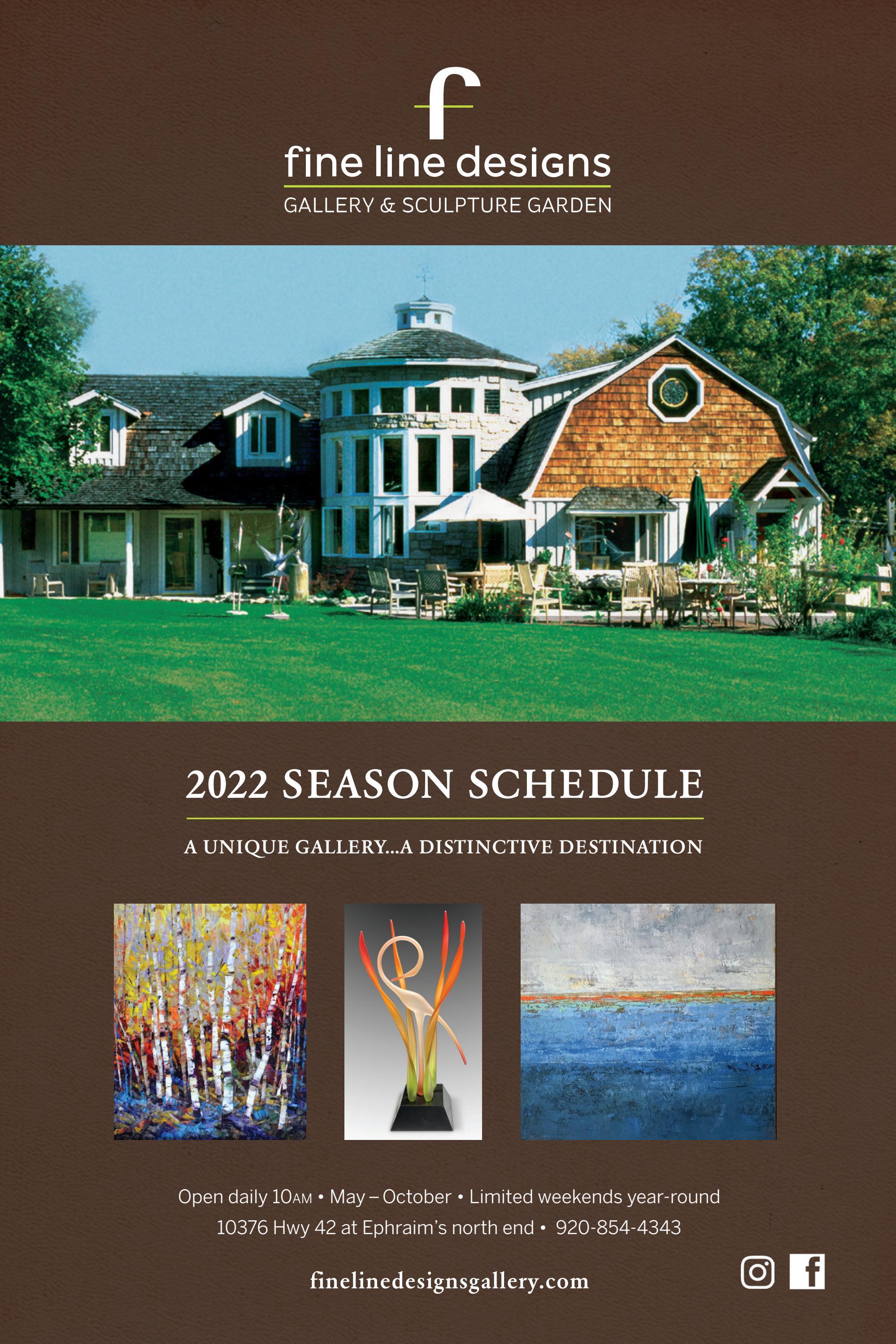 Fine Line Designs 2022 Season Schedule by finelinedesignsEPHWI1 Issuu