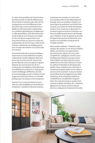 Rapport annuel Fedustria 2021 - 2022 第 13 页