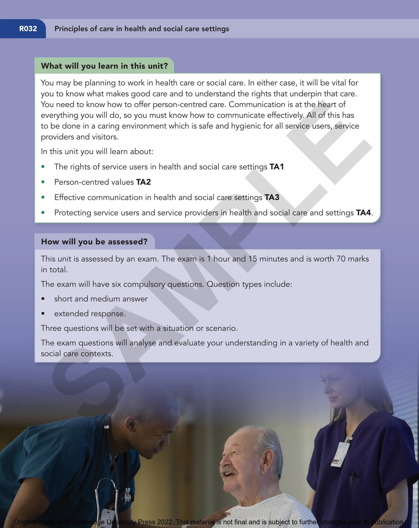 Cambridge Nationals - Health and Social Care Student Book by Cambridge ...