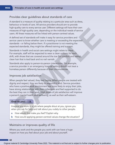 Cambridge Nationals - Health and Social Care Student Book by Cambridge ...