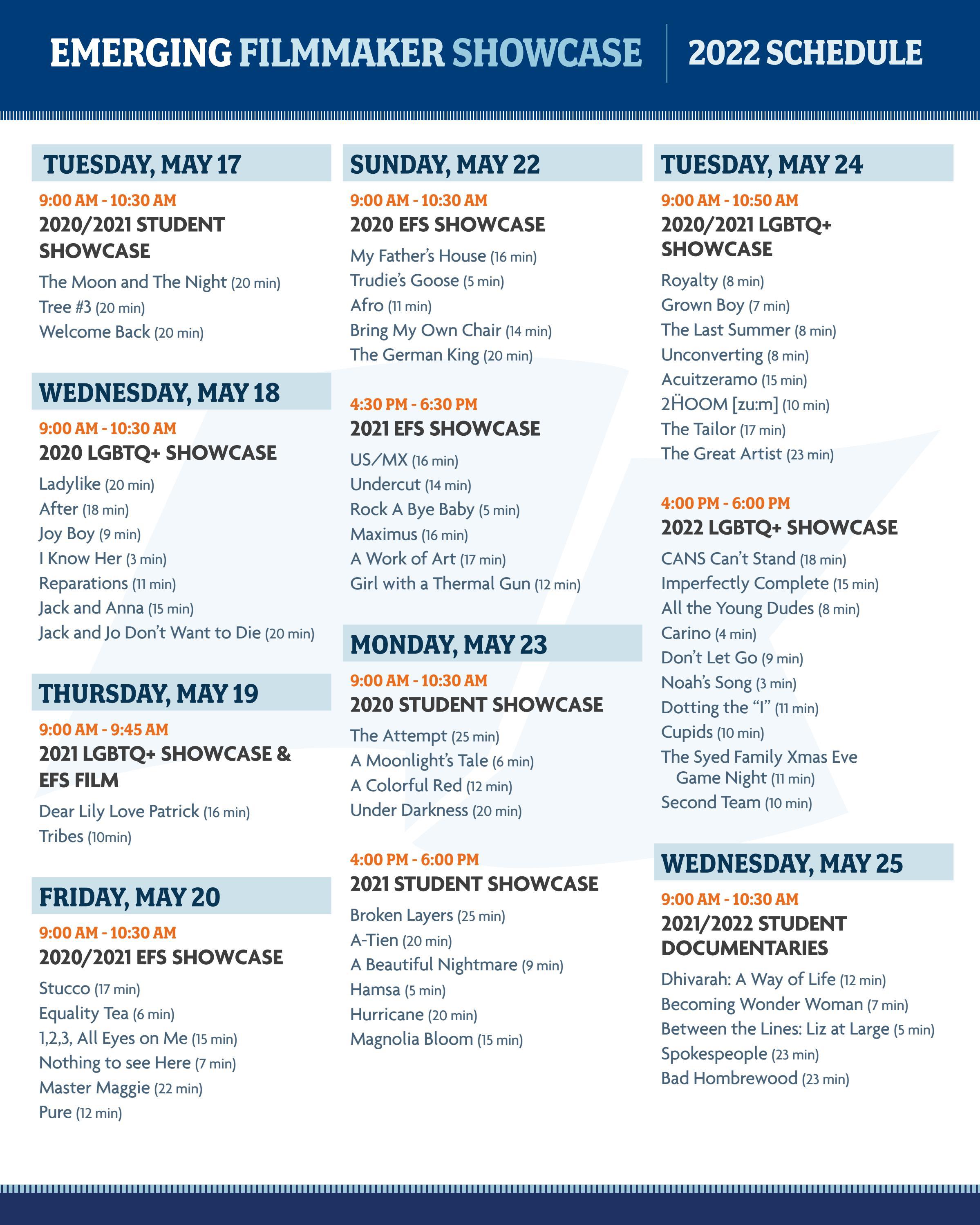 American Pavilion EFS 2022 Schedule by ampav Issuu