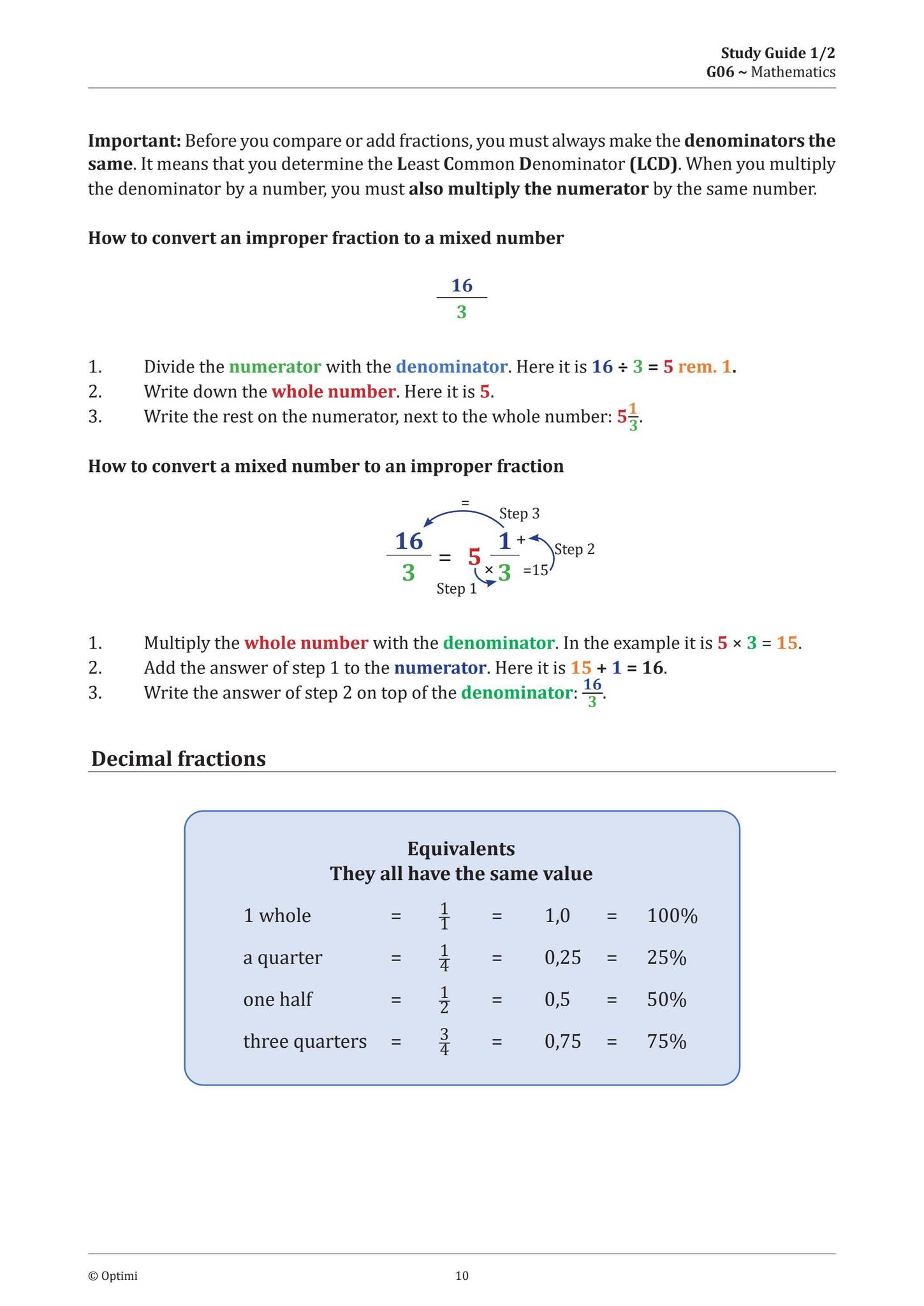 Intermediate Phase Grade 6 Study Guide Mathematics by Impaq - Issuu