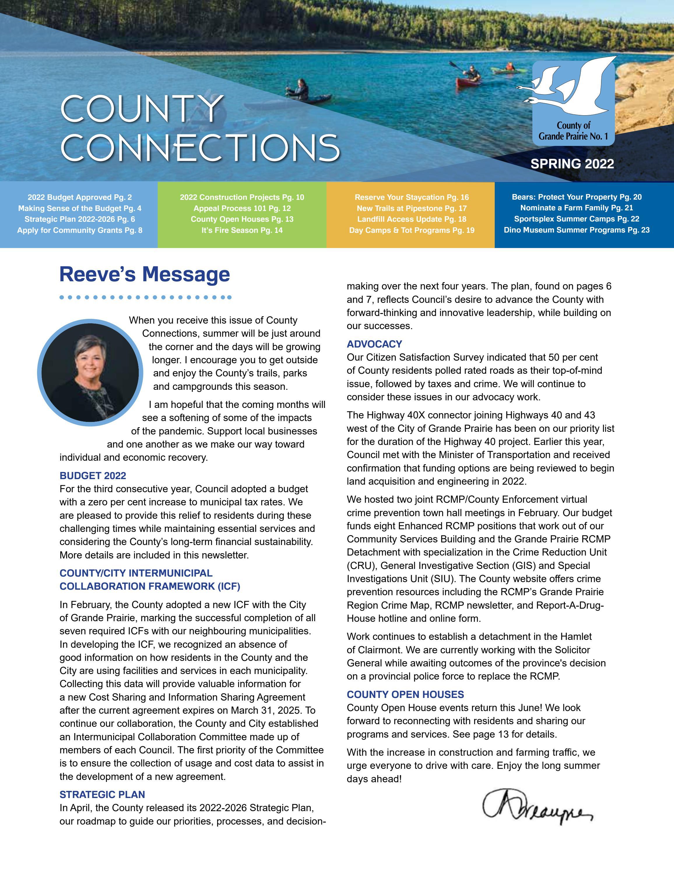 County of Grande Prairie Connections Newsletter Spring 2022 by