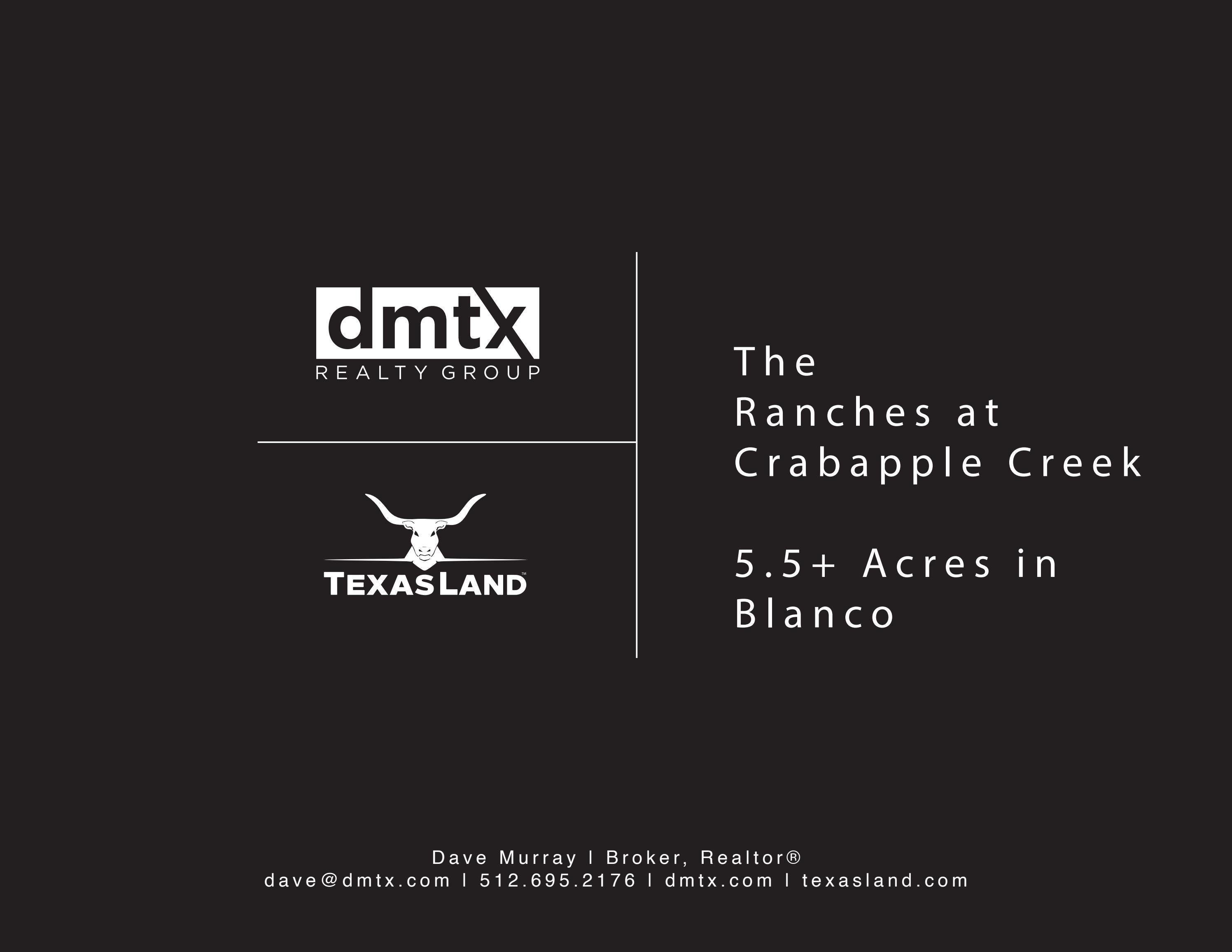 The Ranches at Crabapple Creek 5.5+ Acres Blanco by Claire Jackson