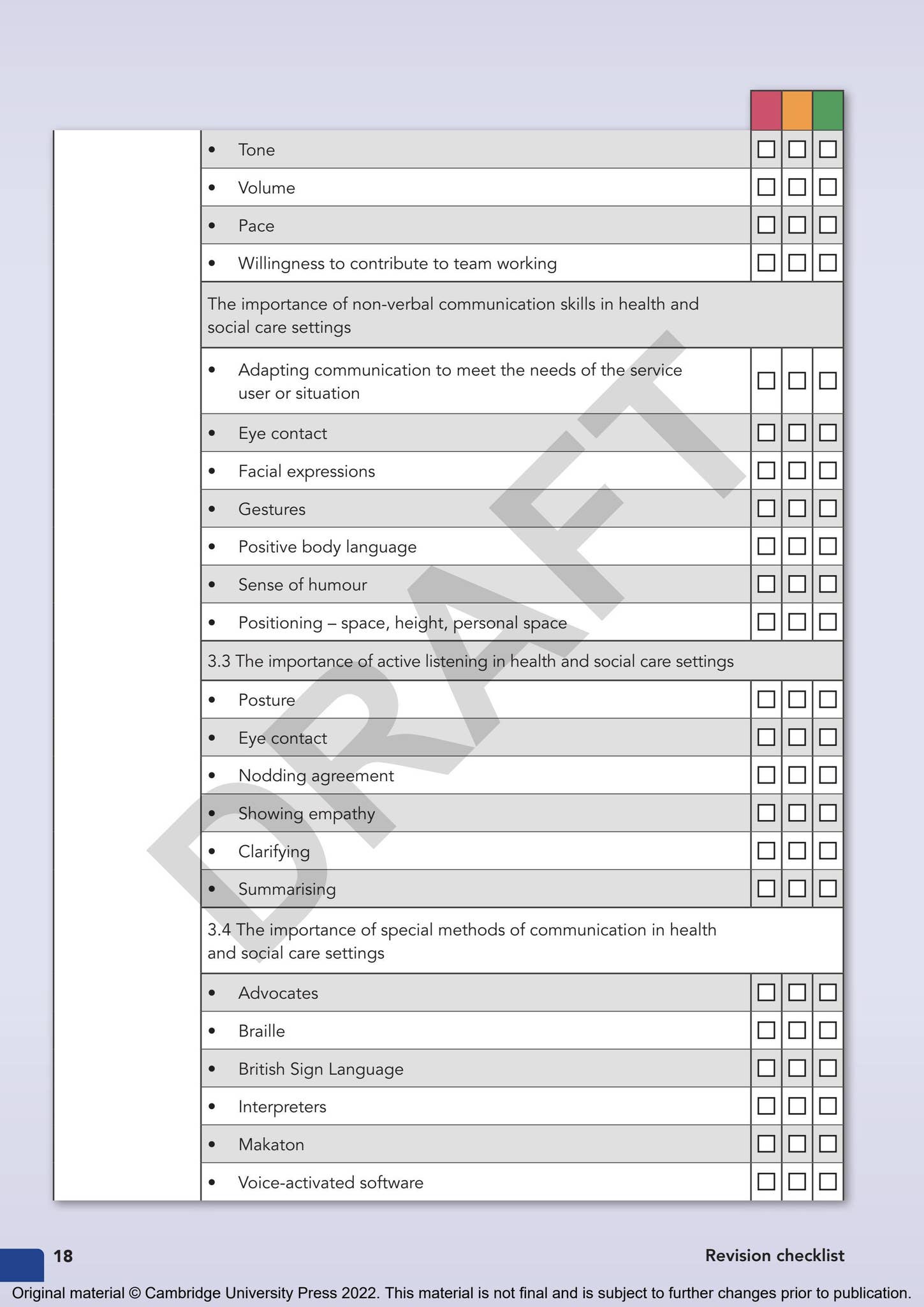 Cambridge Nationals Health and Social Care Revision Guide Issuu Sample ...