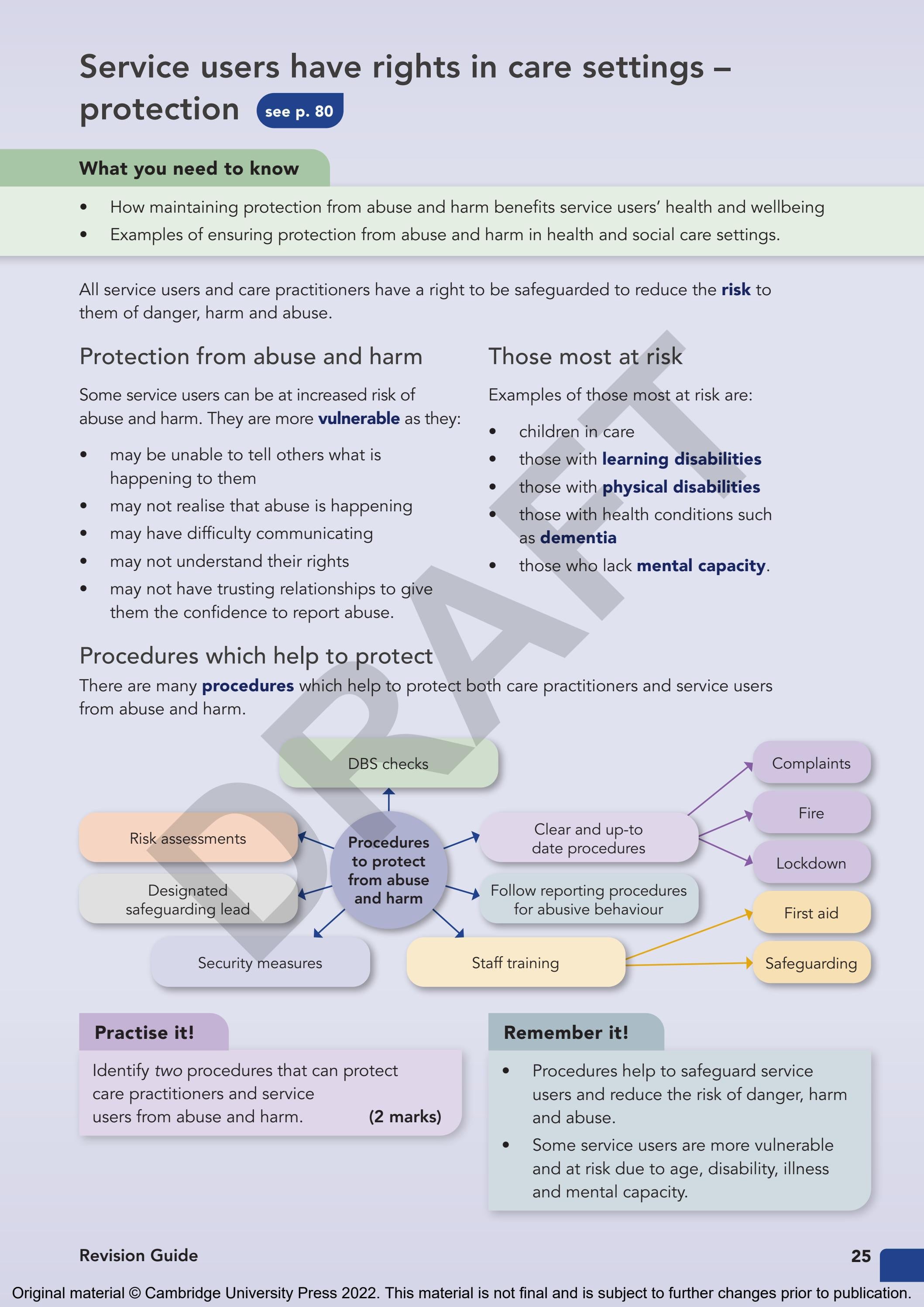 Cambridge Nationals Health and Social Care Revision Guide Issuu Sample ...