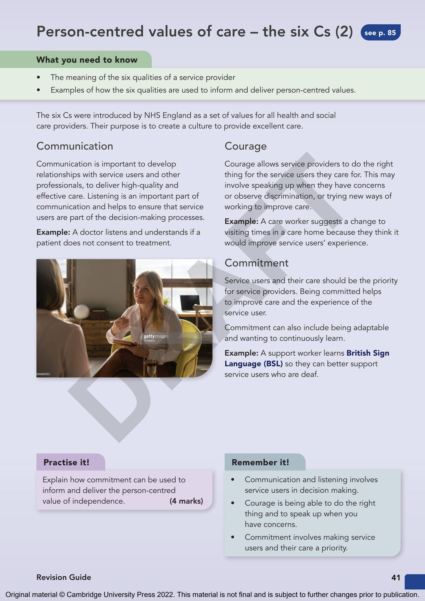 Cambridge Nationals Health and Social Care Revision Guide Issuu Sample ...