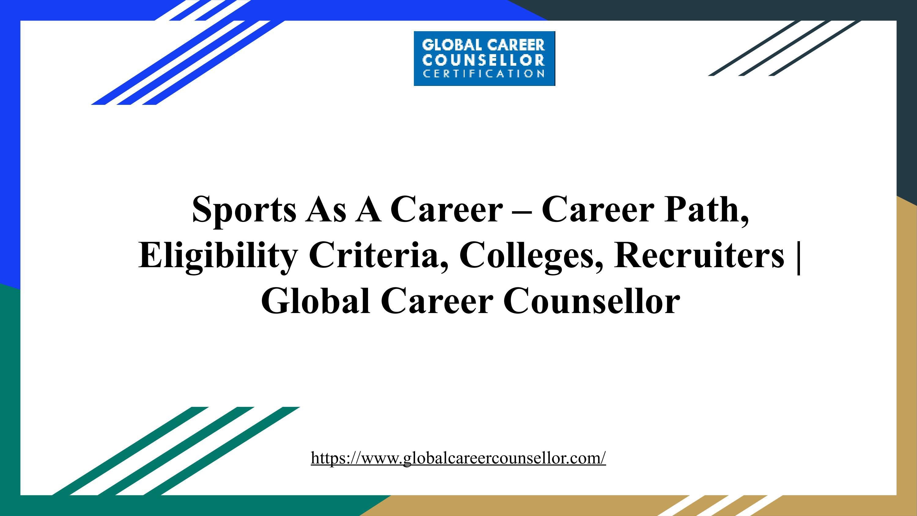 Sports As A Career Career Path, Eligibility Criteria, Colleges