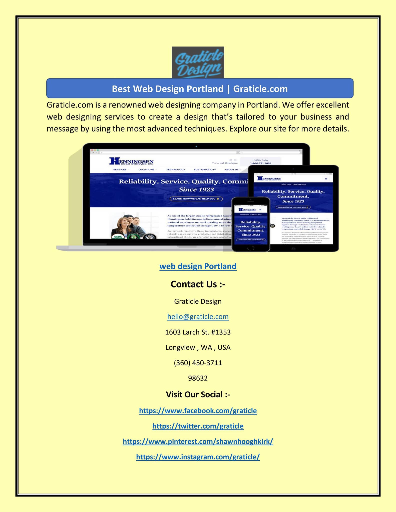 Web Design In Portland Best Web Design Portland | Graticle.com by Graticle Design - Issuu