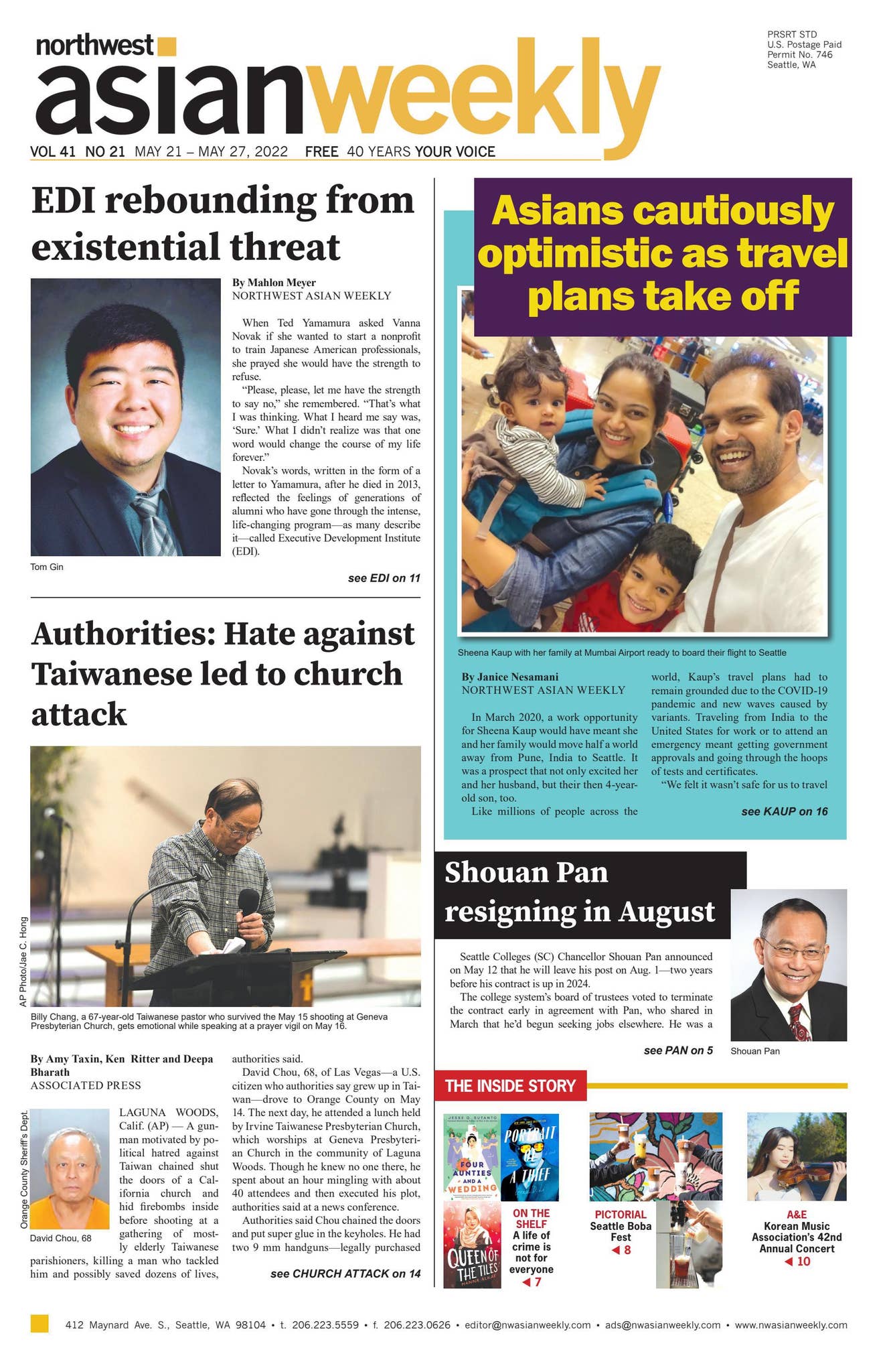 VOL 41 NO 21 | MAY 21 – MAY 27, 2022 by Northwest Asian Weekly - Issuu