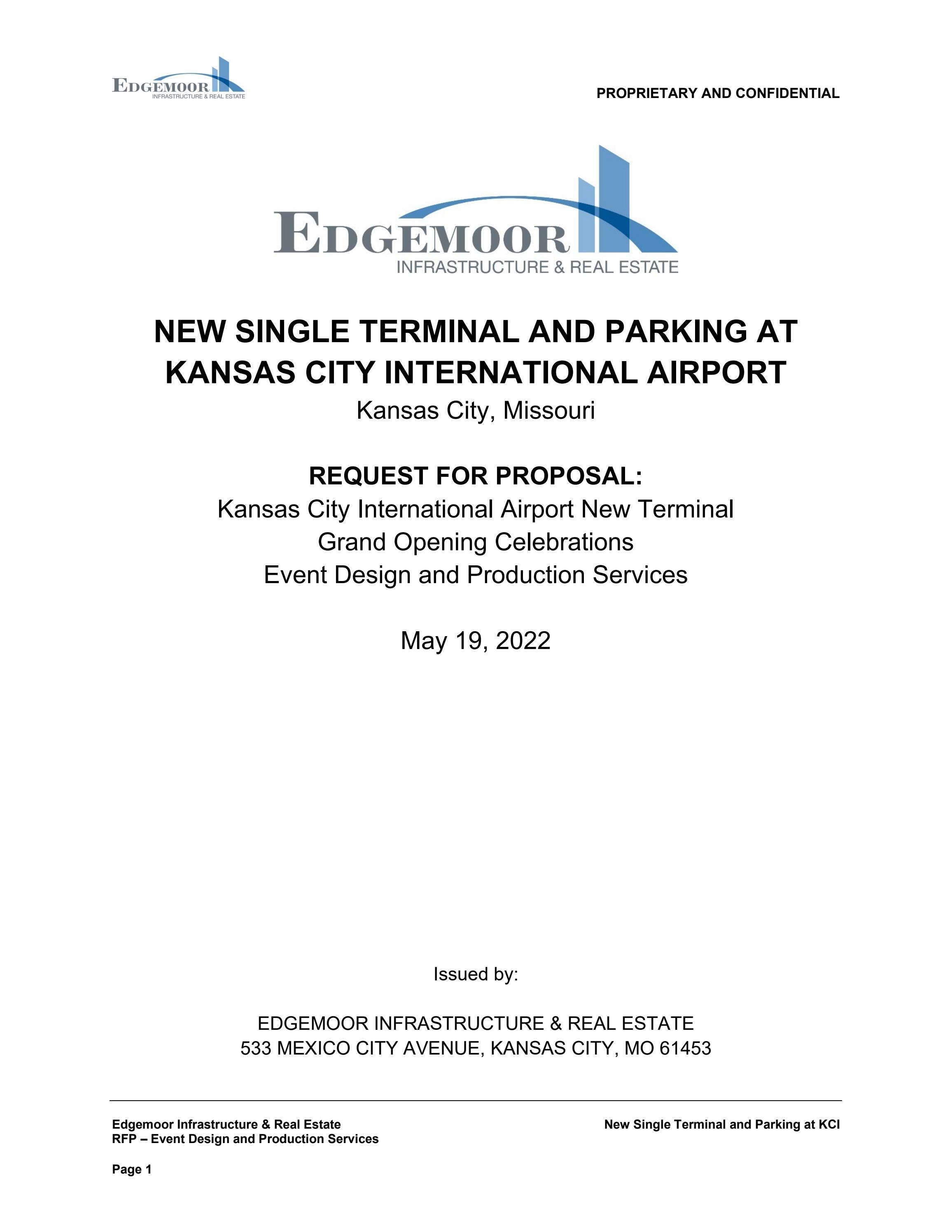 KCI New Terminal Grand Opening Celebrations Event Design and