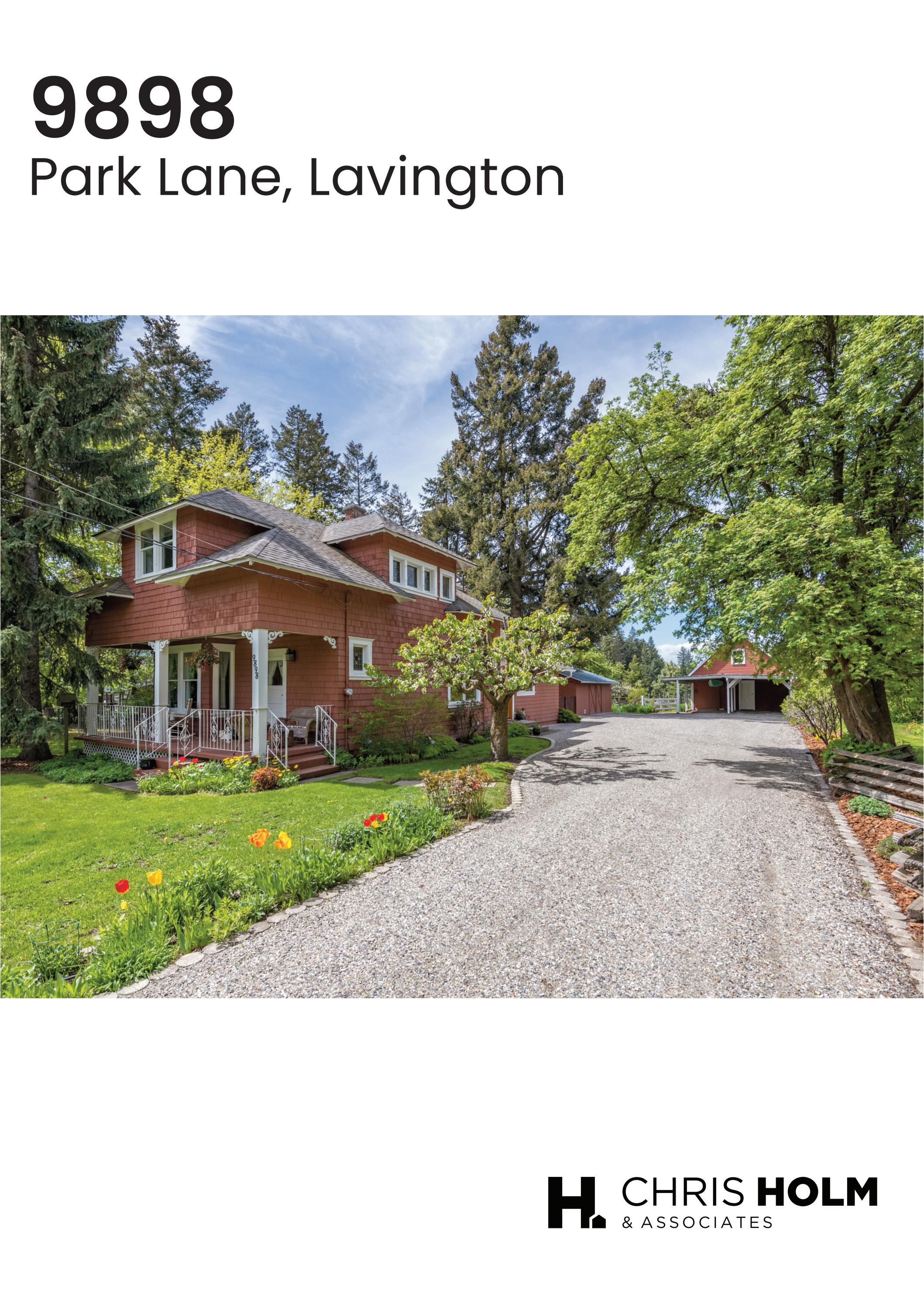 Info Booklet 9898 Park Lane, Coldstream BC by
