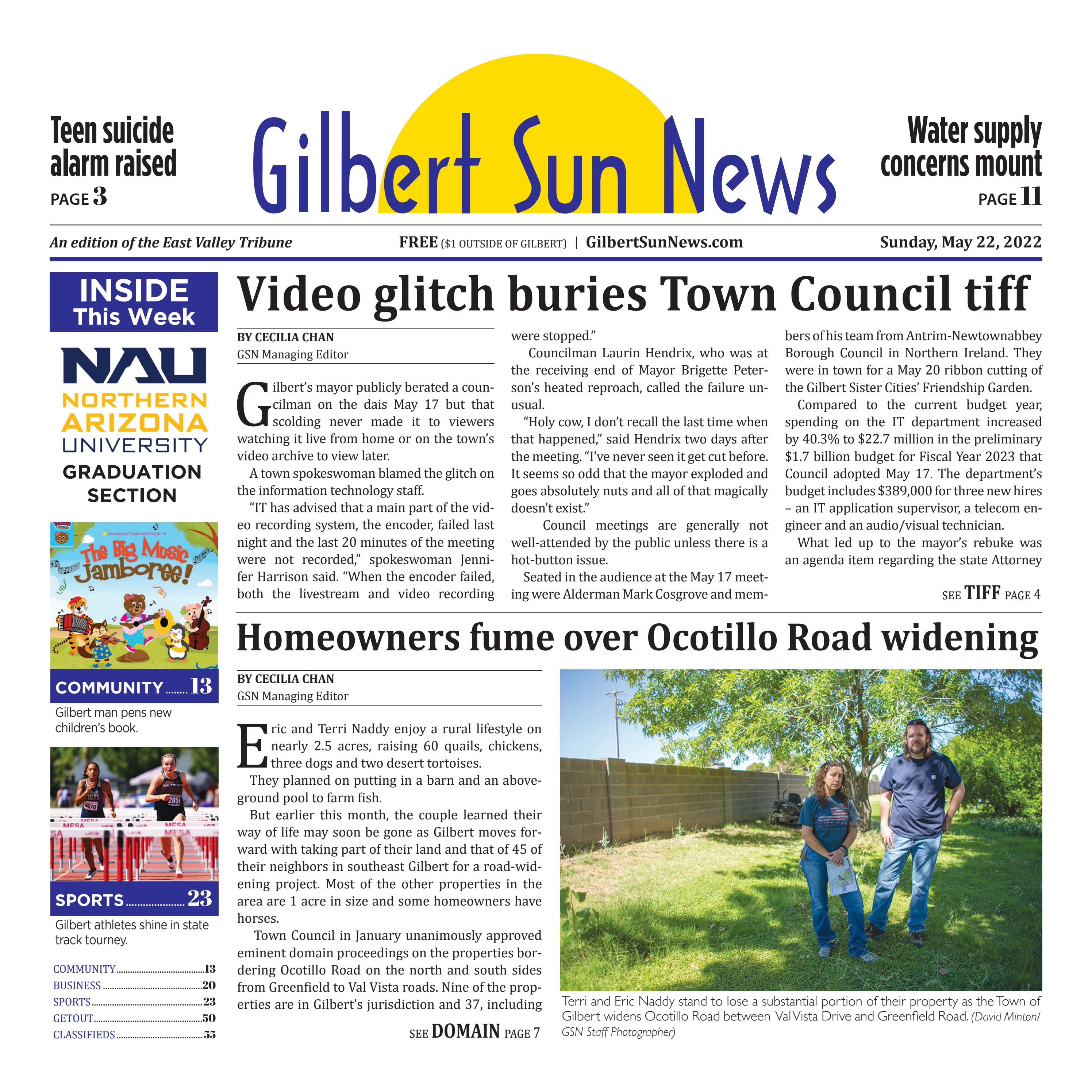 Gilbert Sun News 052222 by Times Media image