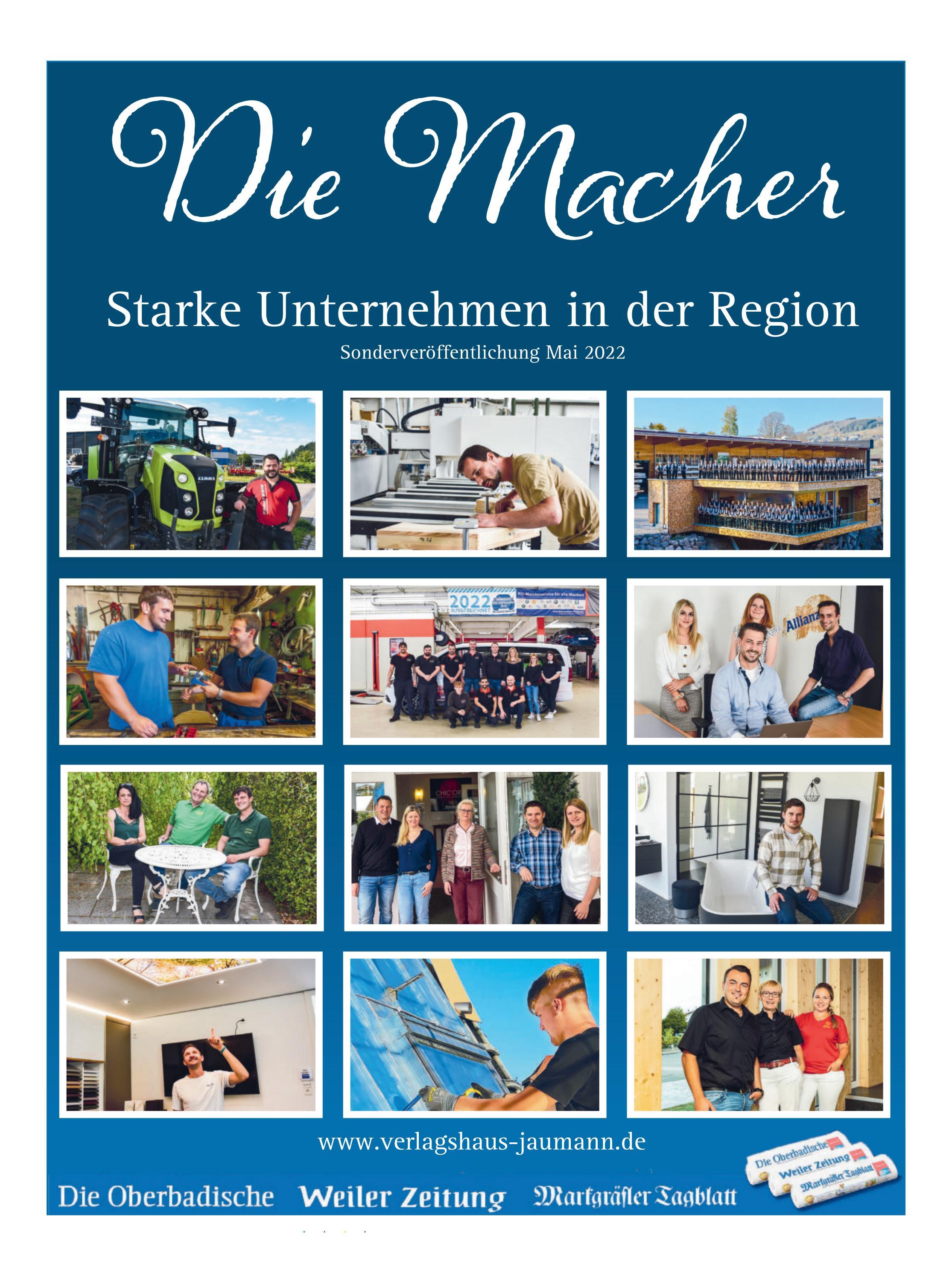Die Macher 2022 by Oberbadisches Verlagshaus Georg Jaumann GmbH & Co.KG - Issuu