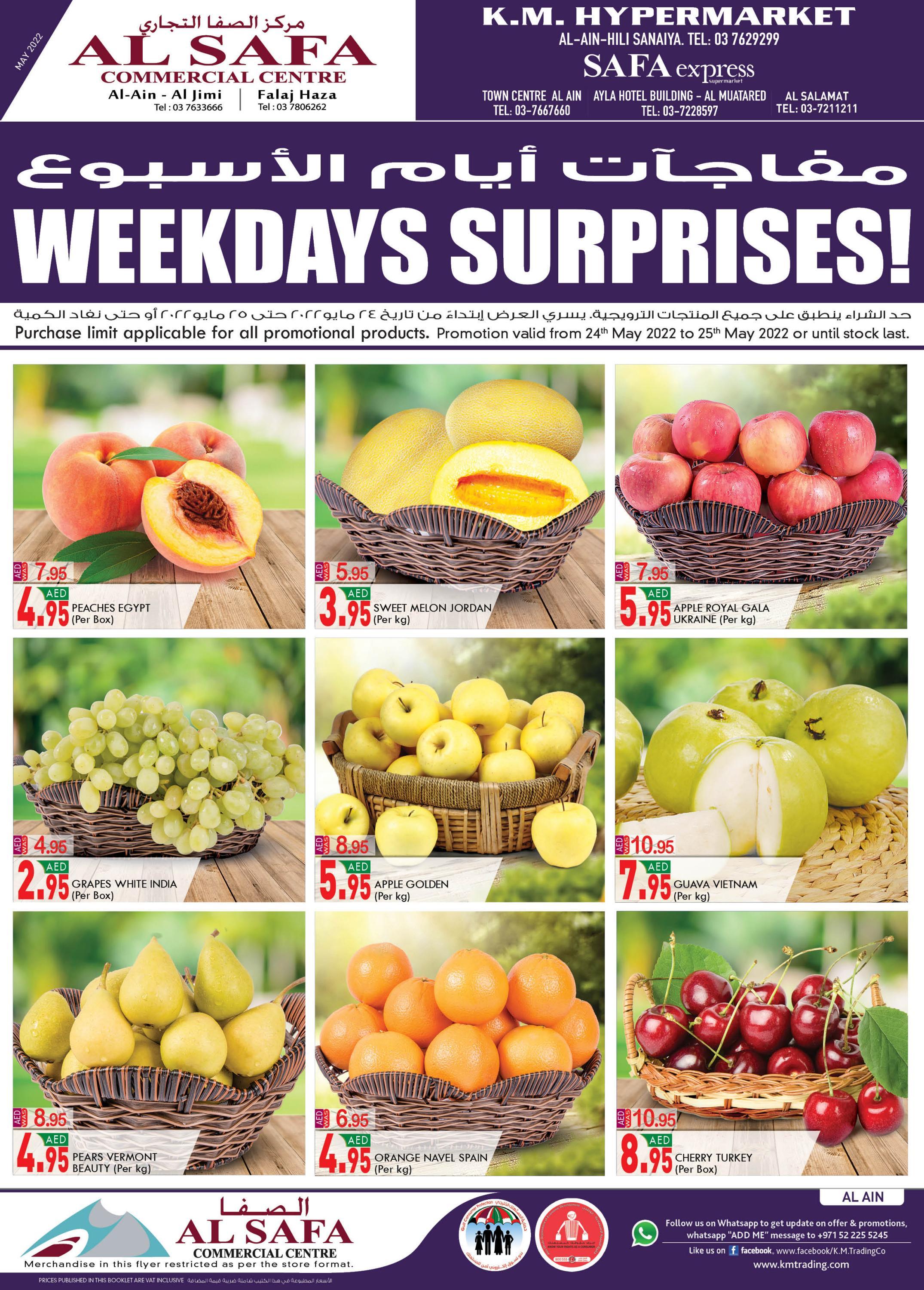 Weekdays Surprises K M TRADING Al Ain 24th May 2022 By K M TRADING 