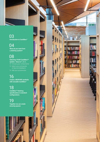 WF Education Group 家具目录 · Cantilibra™ 层架 System 第 2 页