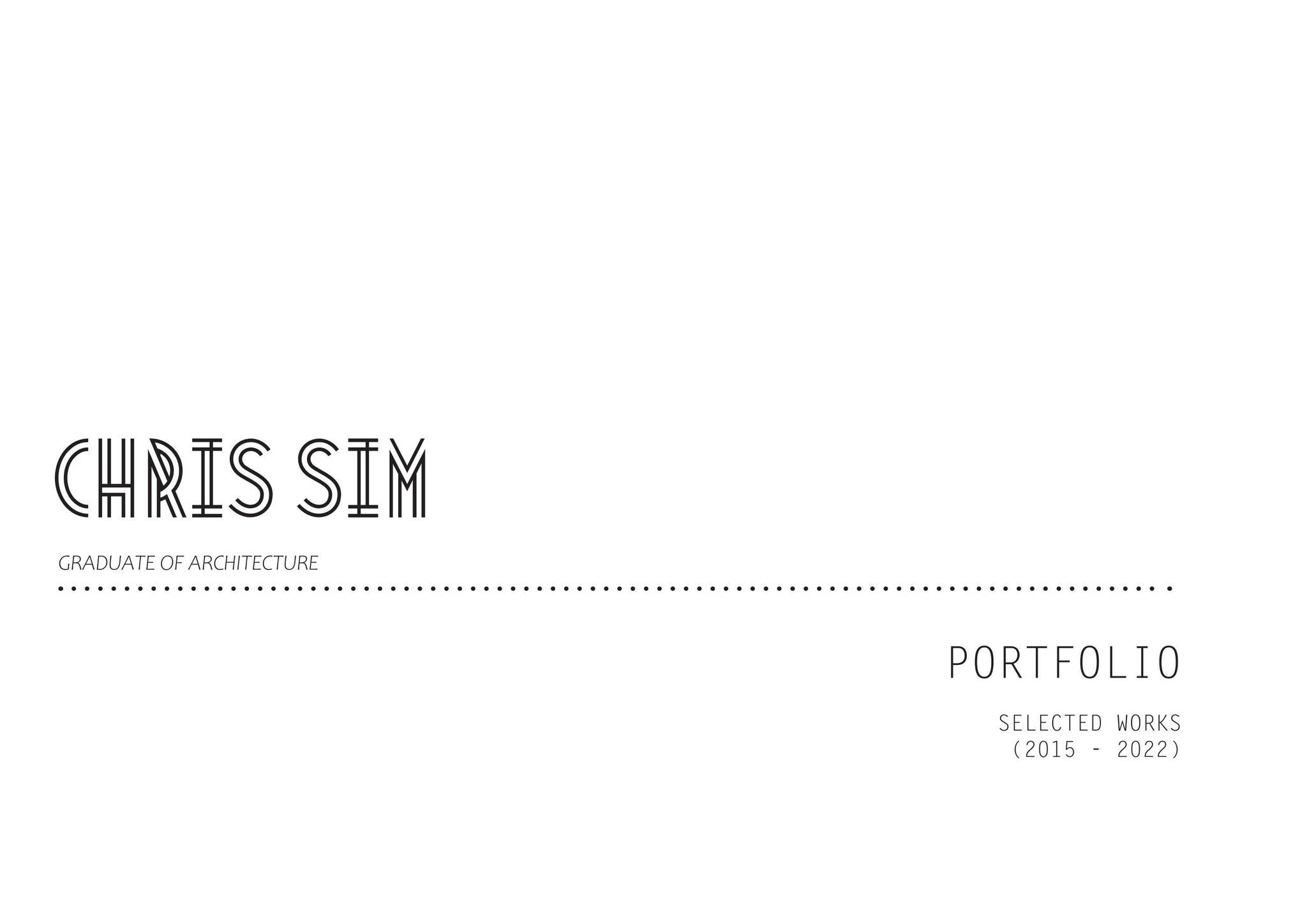 Chris Portfolio by Christopher C S Sim - Issuu