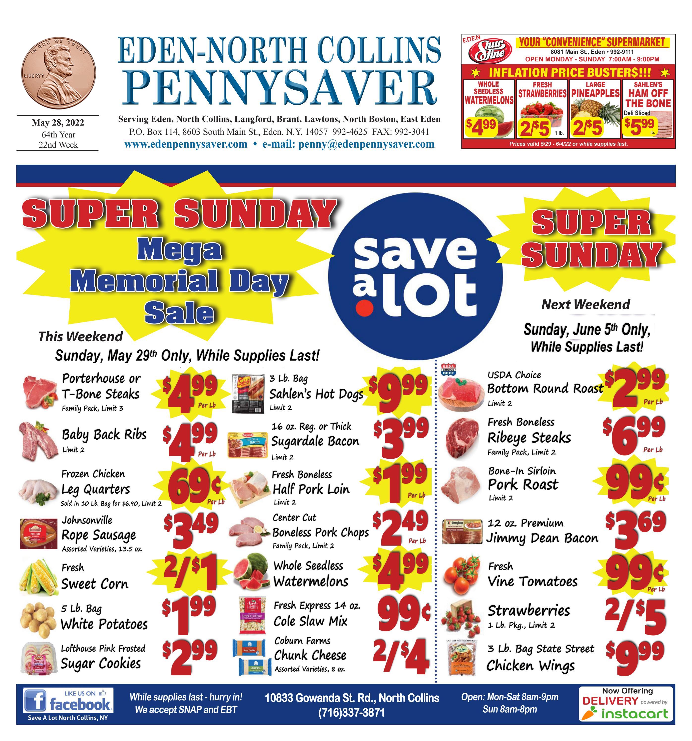 5/28/22 EdenNorth Collins Pennysaver by Eden North Collins Pennysaver