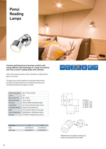 Hella marine 新品 and Overview 灯饰手册 English Australia 第 20 页