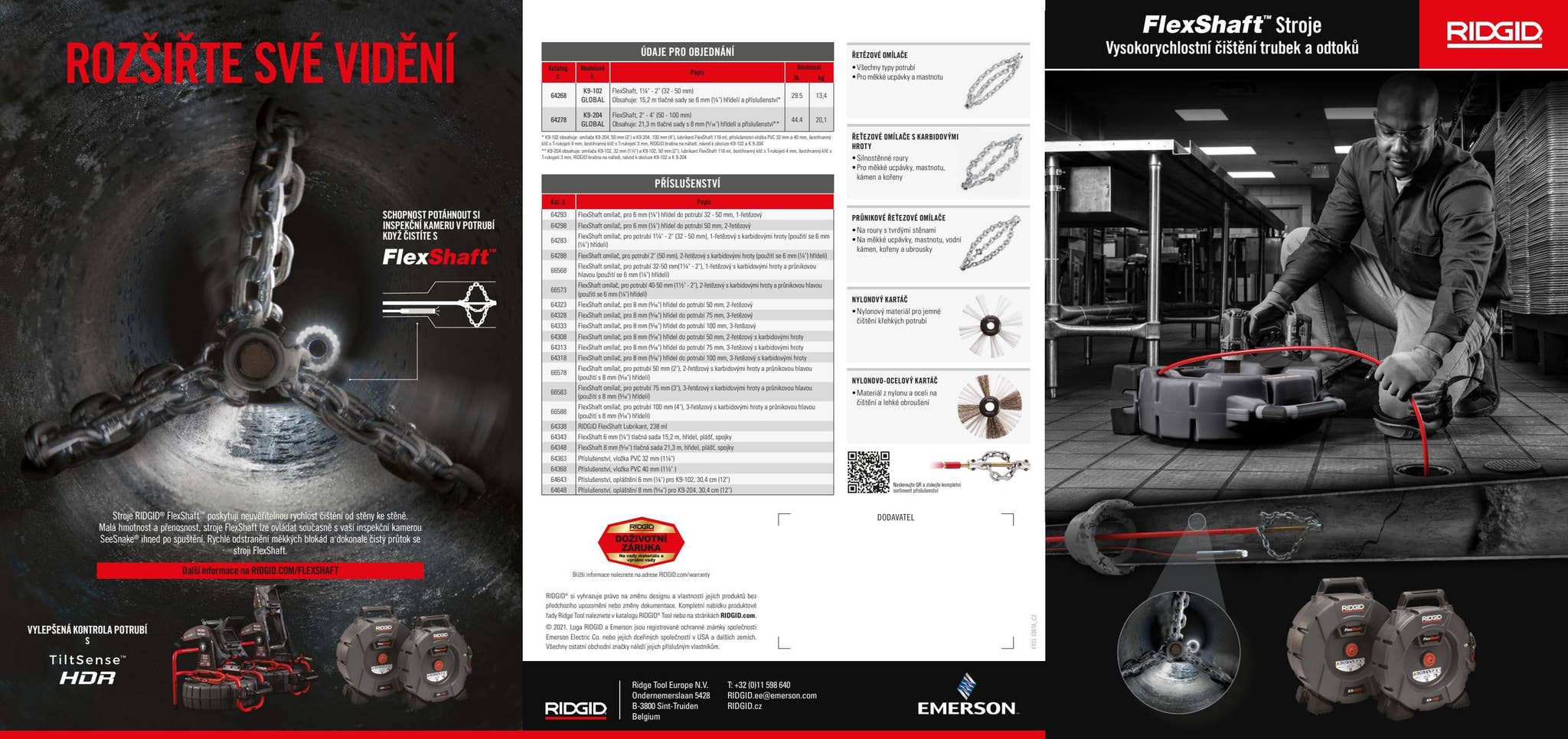 RIDGID FlexShaft machines and accessories_CZ leaflet by RIDGID Europe ...