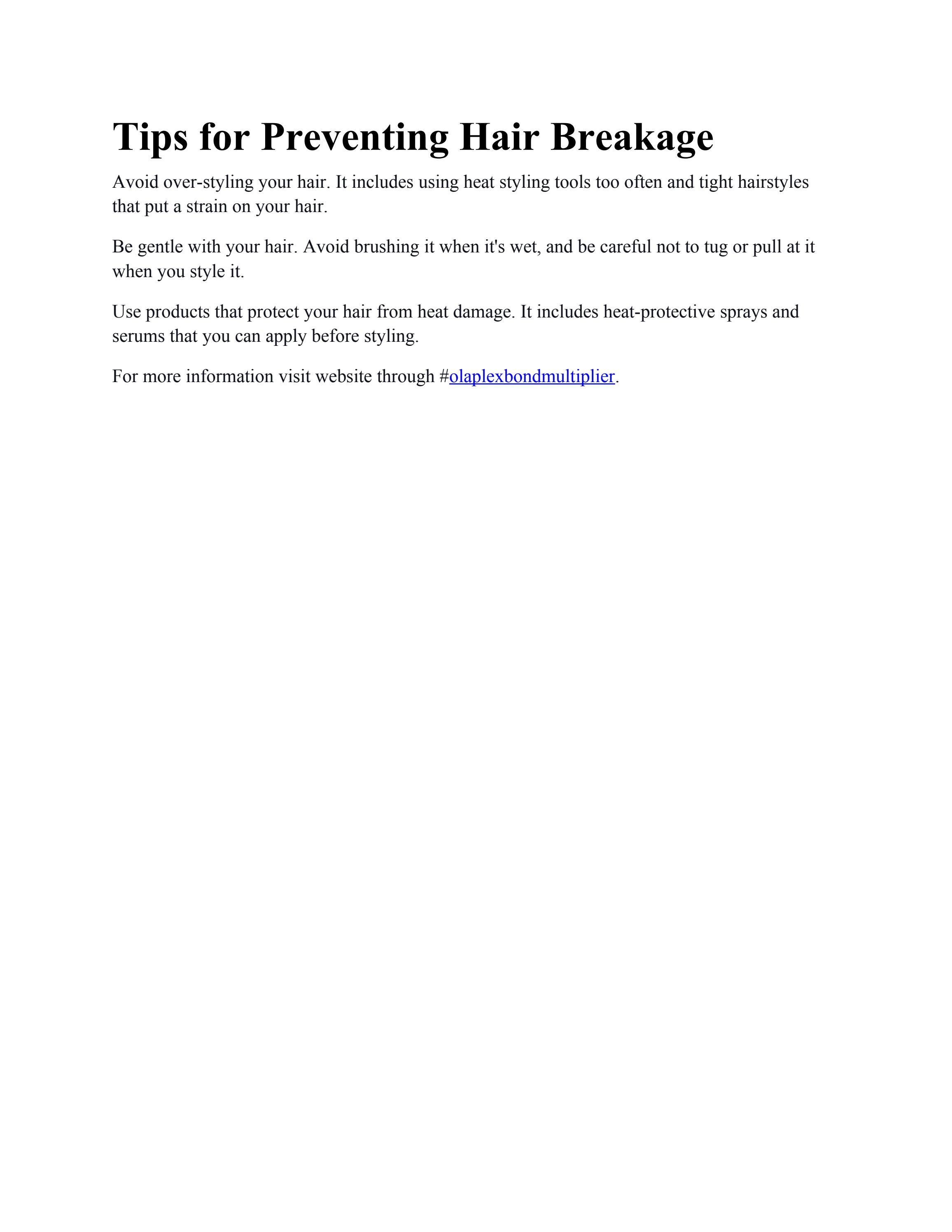 Tips For Preventing Hair Breakage By Ribbun Issuu Tips For Preventing Hair Breakage By Ribbun Issuu