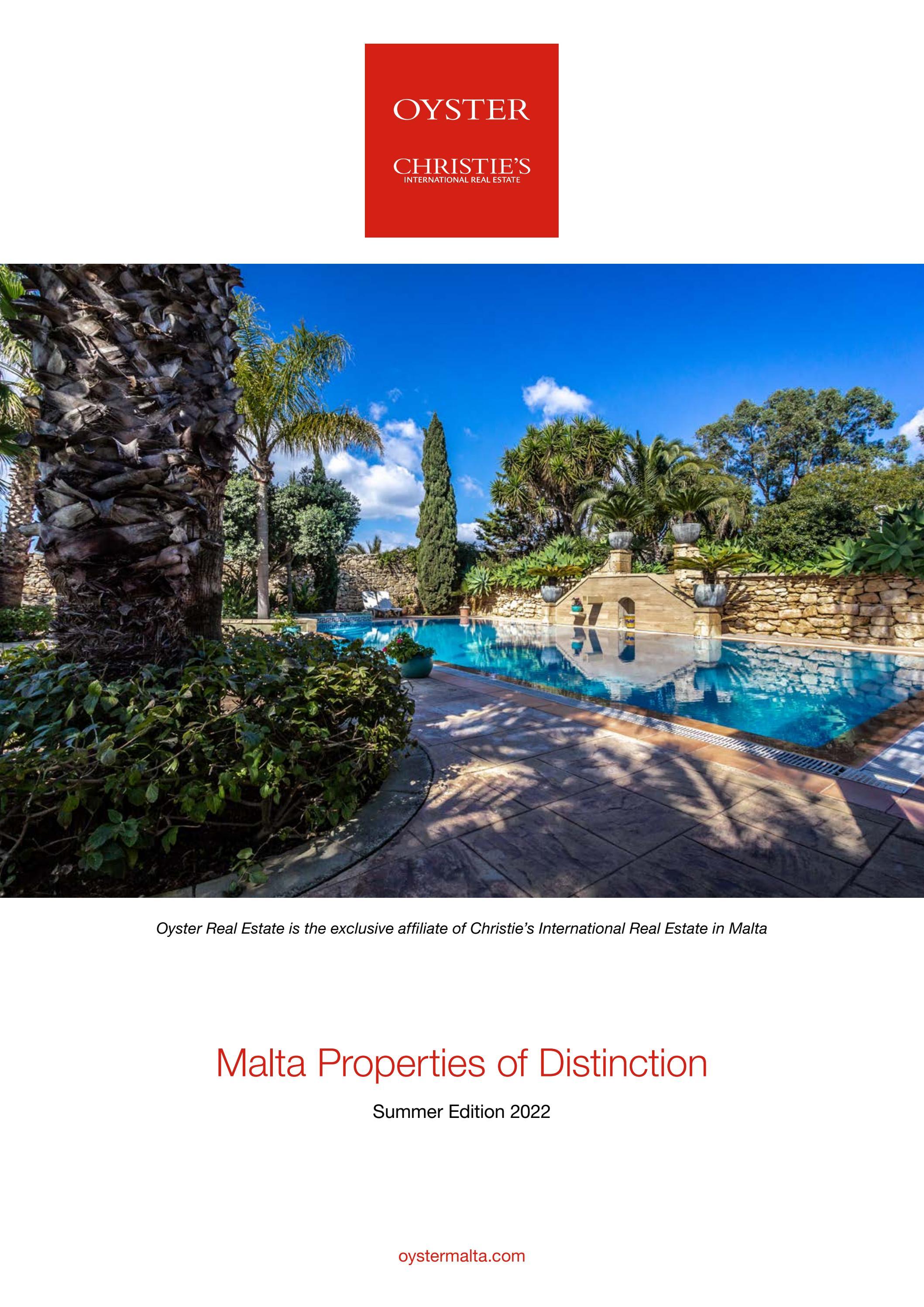 Malta Properties of Distinction Summer Edition 2022 by Oyster