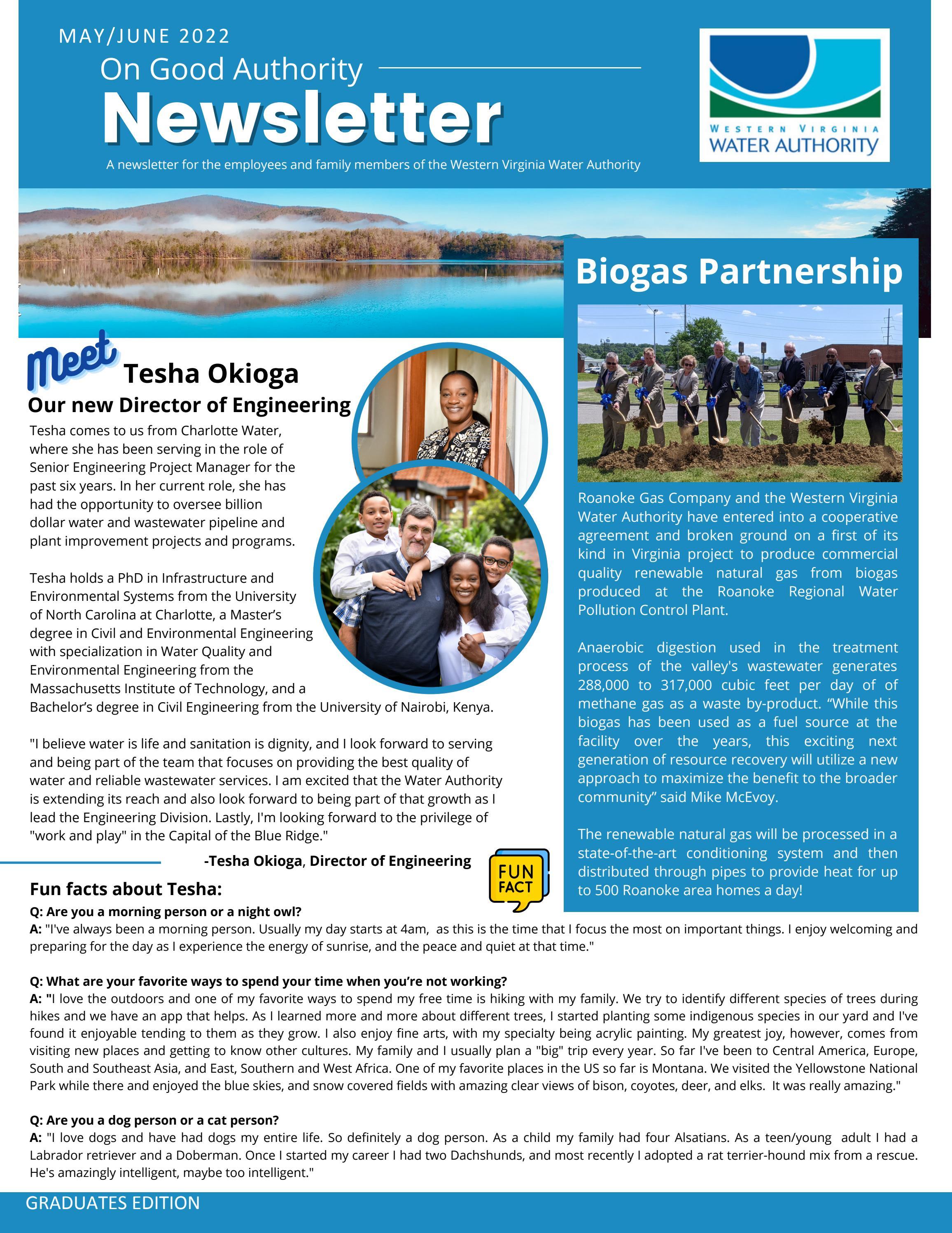 On Good Authority May/June 2022 by Western Virginia Water Authority Issuu