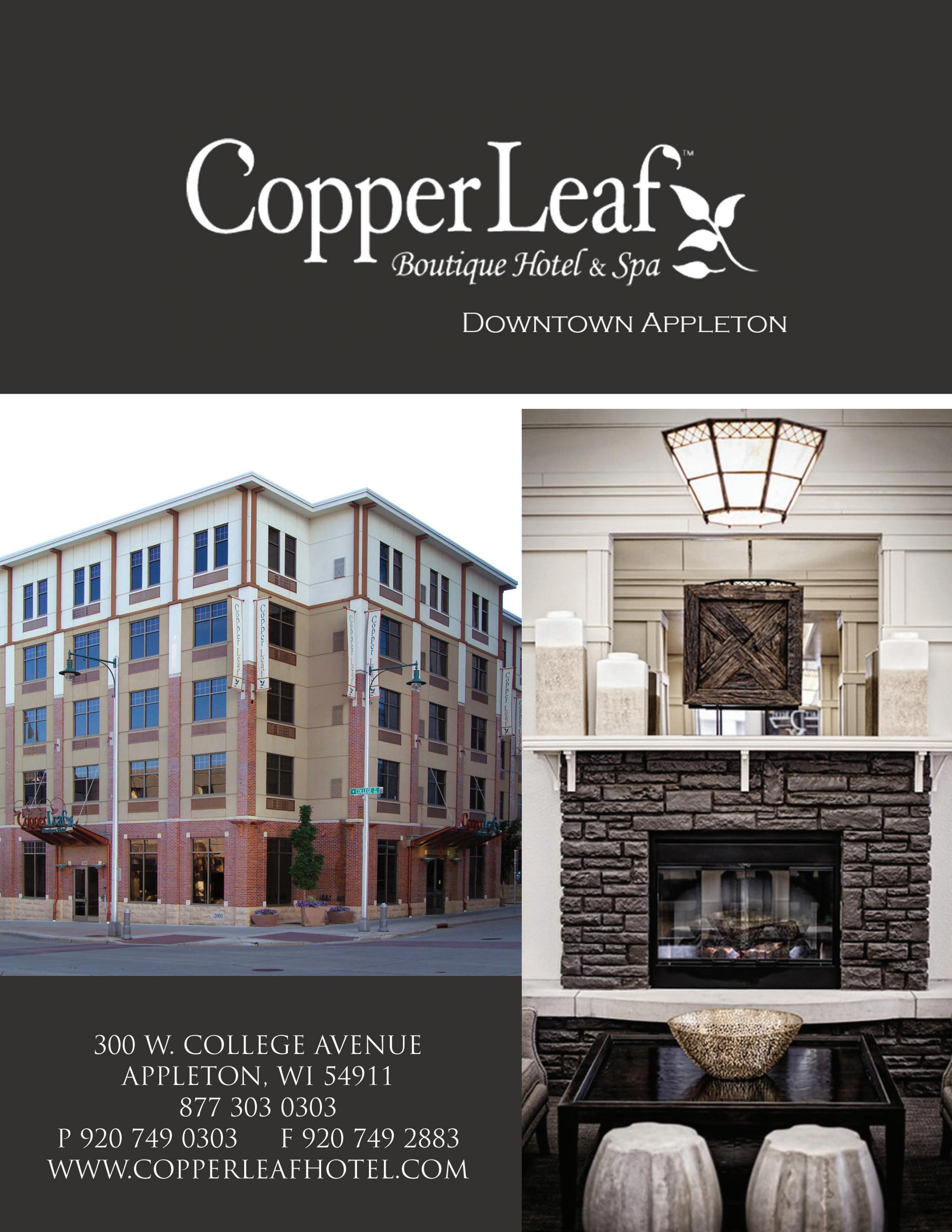 CopperLeaf Boutique Hotel & Spa Appleton WI by Towns & Associates Issuu