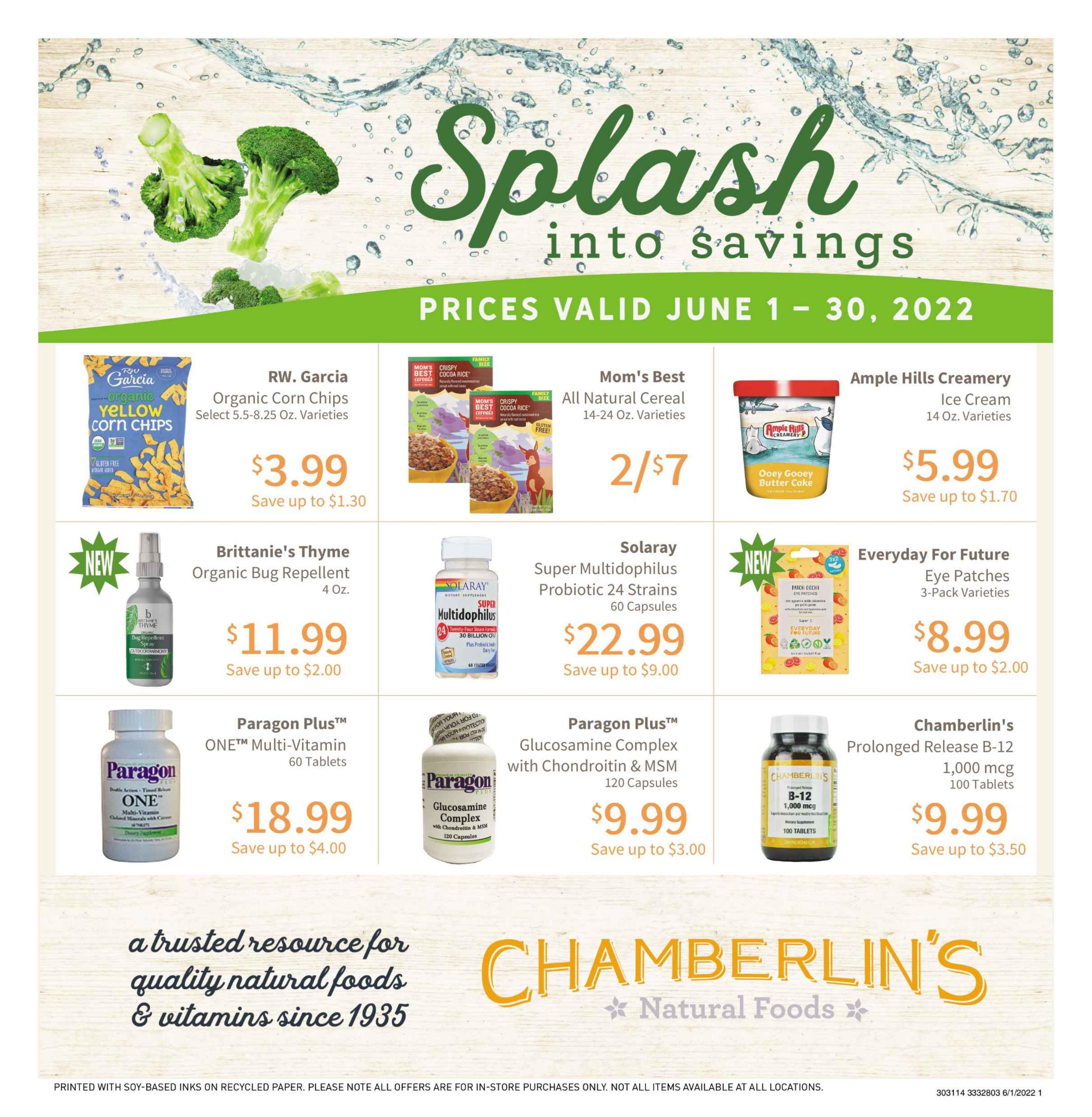 Ad Insert JUNE2022 Chamberlin's Natural Foods by HFAI Issuu