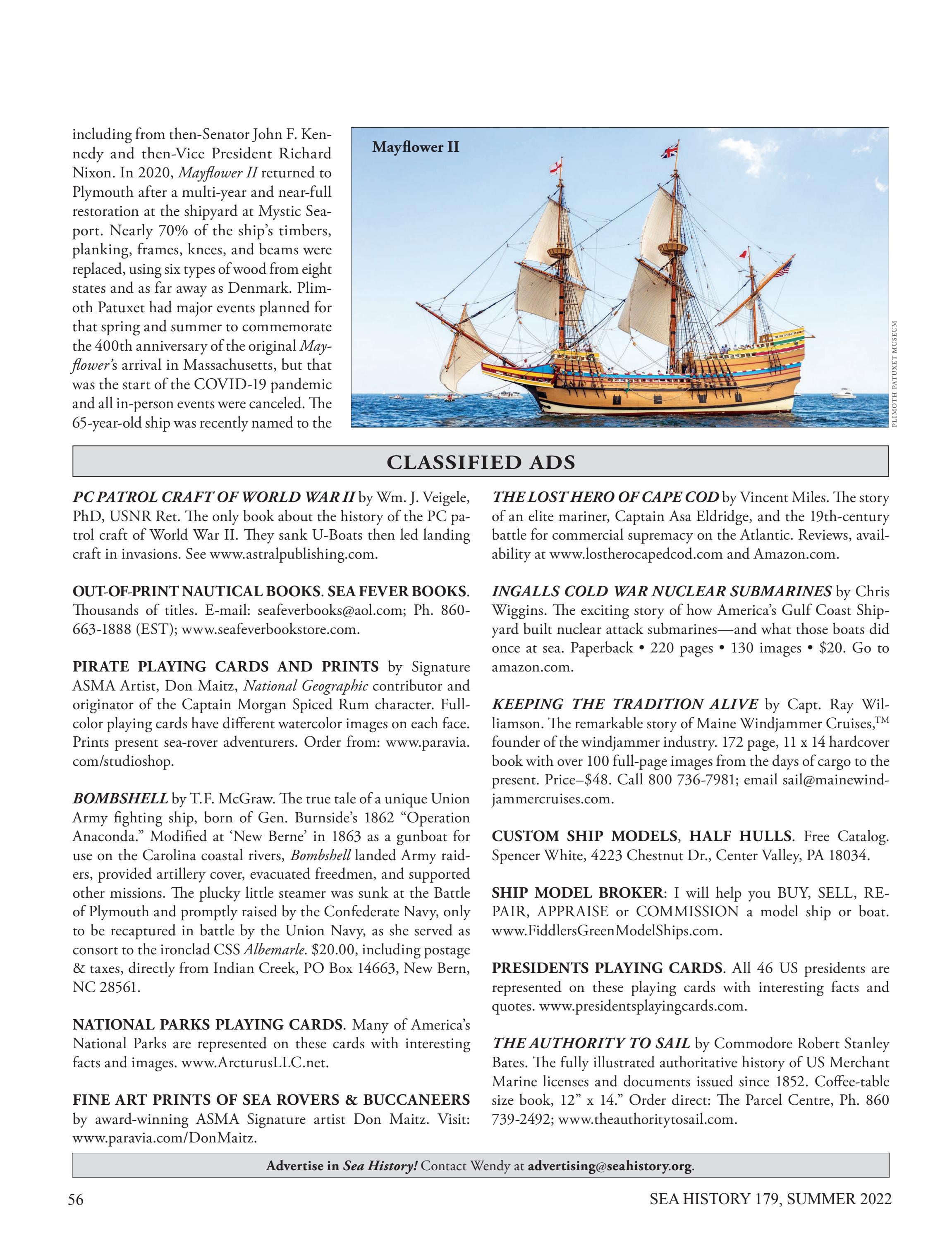 Sea History 179 - Summer 2022 by National Maritime Historical Society & Sea  History Magazine - Issuu