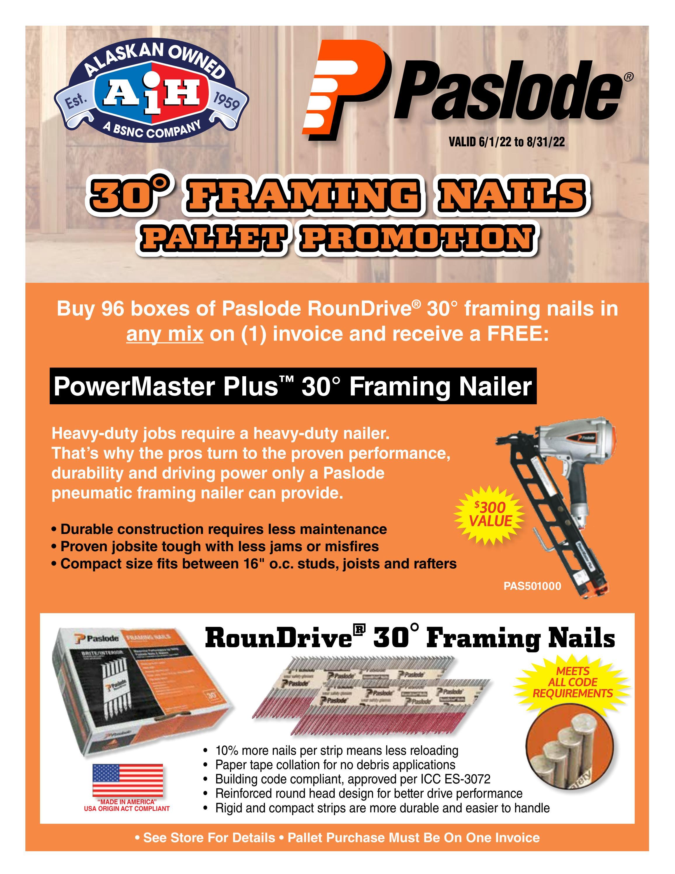 Paslode Nails Pallet Promotion by Alaska Industrial Hardware Issuu