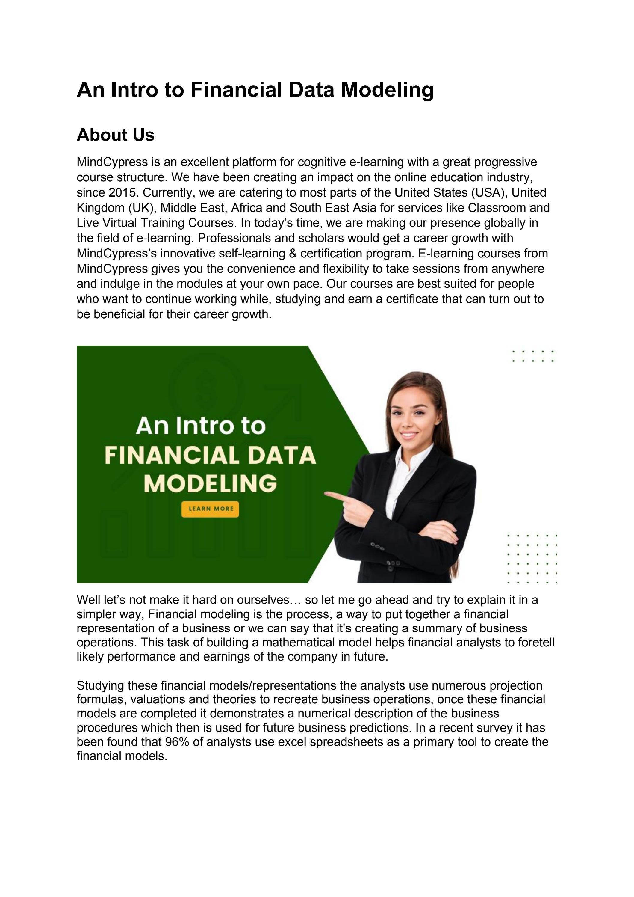 An Intro to Financial Data Modeling by MindCypress - Issuu