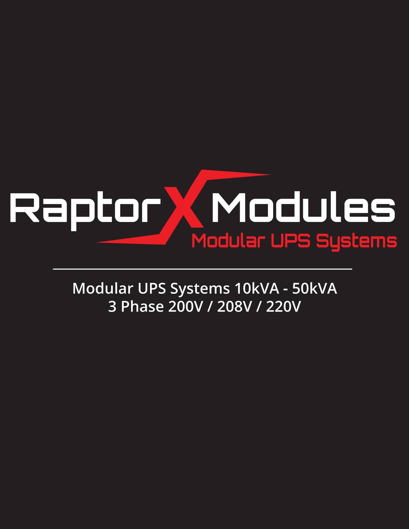 Raptor X Modules - Modular UPS Systems by Raptor Power Systems - Issuu