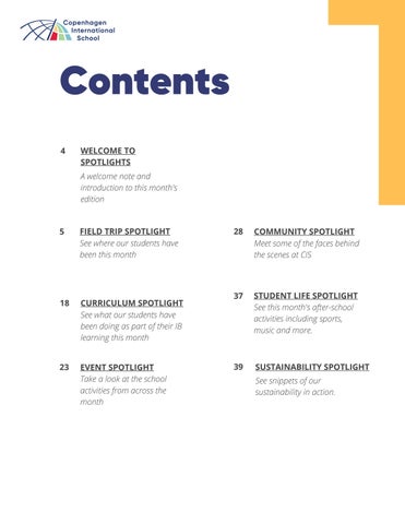 Copenhagen International School 灯饰目录 · Spotlights 期 4 - June 2022 第 3 页
