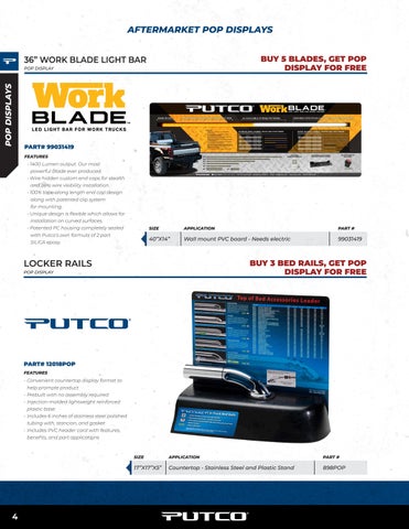 Putco Point of Purchase Display Flyer 第 4 页