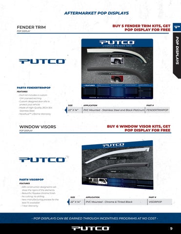 Putco Point of Purchase Display Flyer 第 9 页