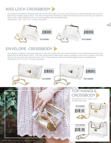 Capri Designs Clear Fashion Clear Bag × Purse - Fall 2022 Supplement 灯饰目录 第 XI 第 10 页