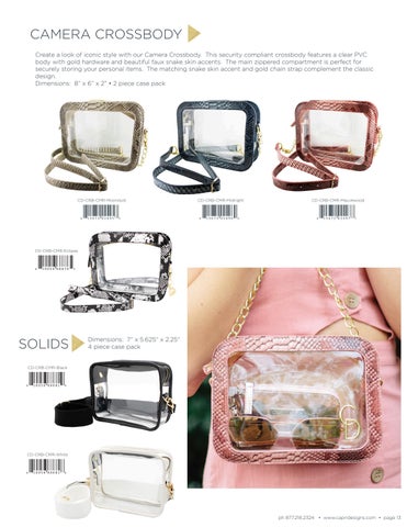 Capri Designs Clear Fashion Clear Bag × Purse - Fall 2022 Supplement 灯饰目录 第 XI 第 13 页