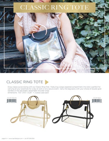 Capri Designs Clear Fashion Clear Bag × Purse - Fall 2022 Supplement 灯饰目录 第 XI 第 14 页