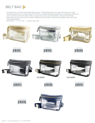 Capri Designs Clear Fashion Clear Bag × Purse - Fall 2022 Supplement 灯饰目录 第 XI 第 20 页