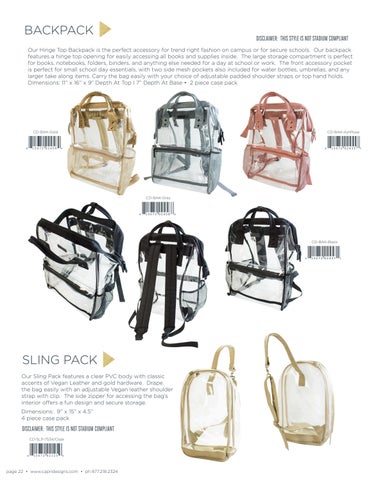 Capri Designs Clear Fashion Clear Bag × Purse - Fall 2022 Supplement 灯饰目录 第 XI 第 22 页