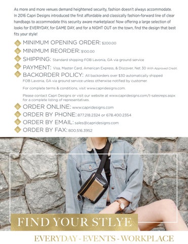 Capri Designs Clear Fashion Clear Bag × Purse - Fall 2022 Supplement 灯饰目录 第 XI 第 2 页