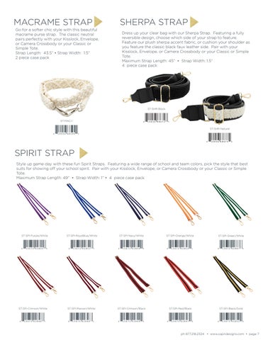 Capri Designs Clear Fashion Clear Bag × Purse - Fall 2022 Supplement 灯饰目录 第 XI 第 7 页