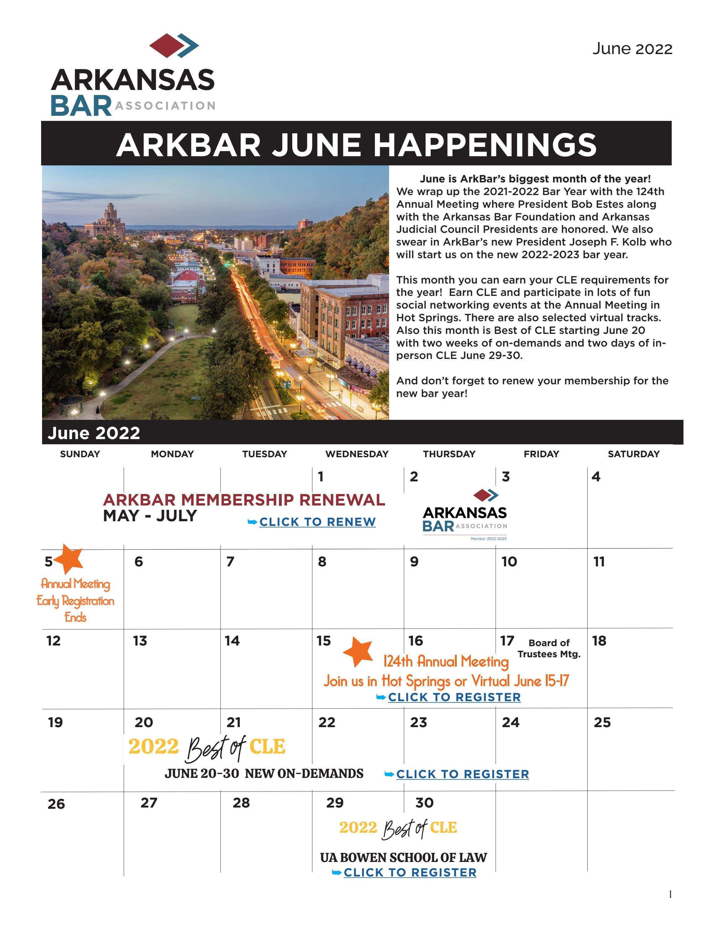 June Member Newsletter by Arkansas Bar Association Issuu