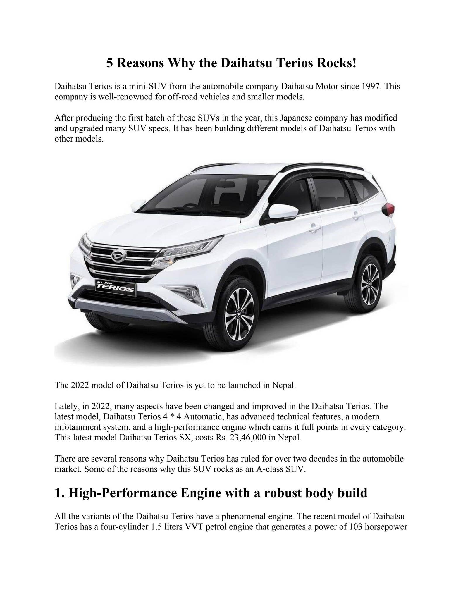 5 Reasons Why the Daihatsu Terios Rocks! by Car Hamro - Issuu, image size:1583x2048