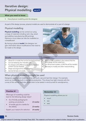 Cambridge Nationals Engineering Design Revision Guide/Workbook by ...