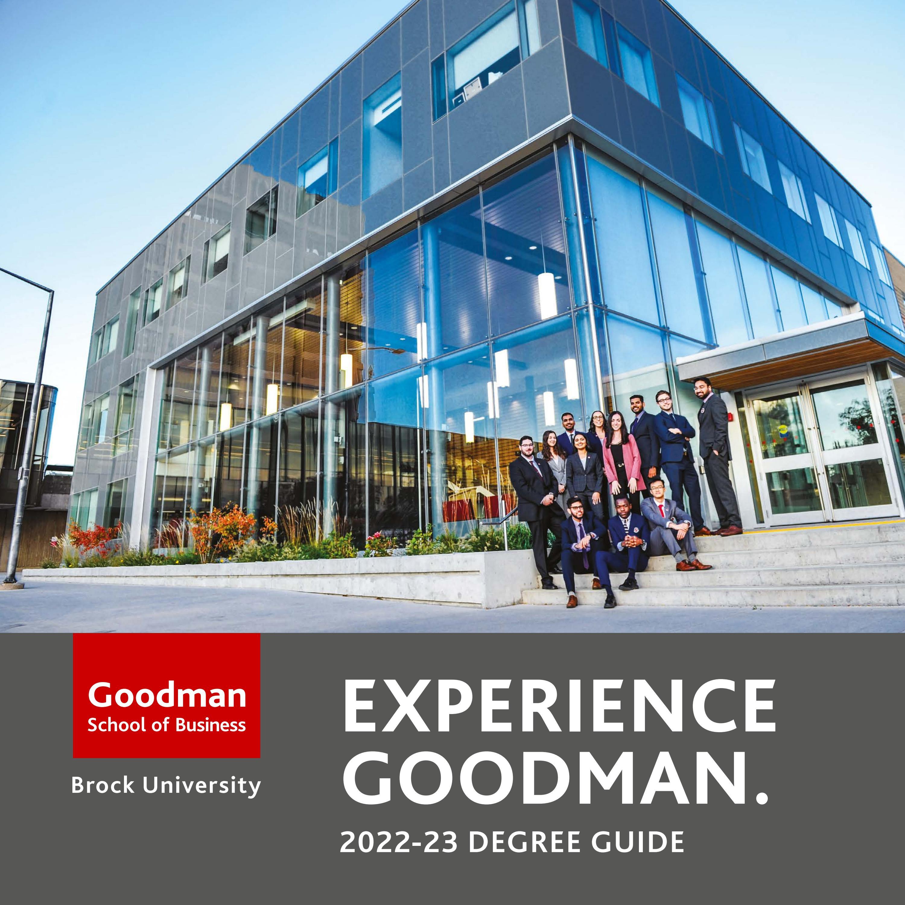 Goodman School of Business 202223 Degree Guide by Brock University Issuu