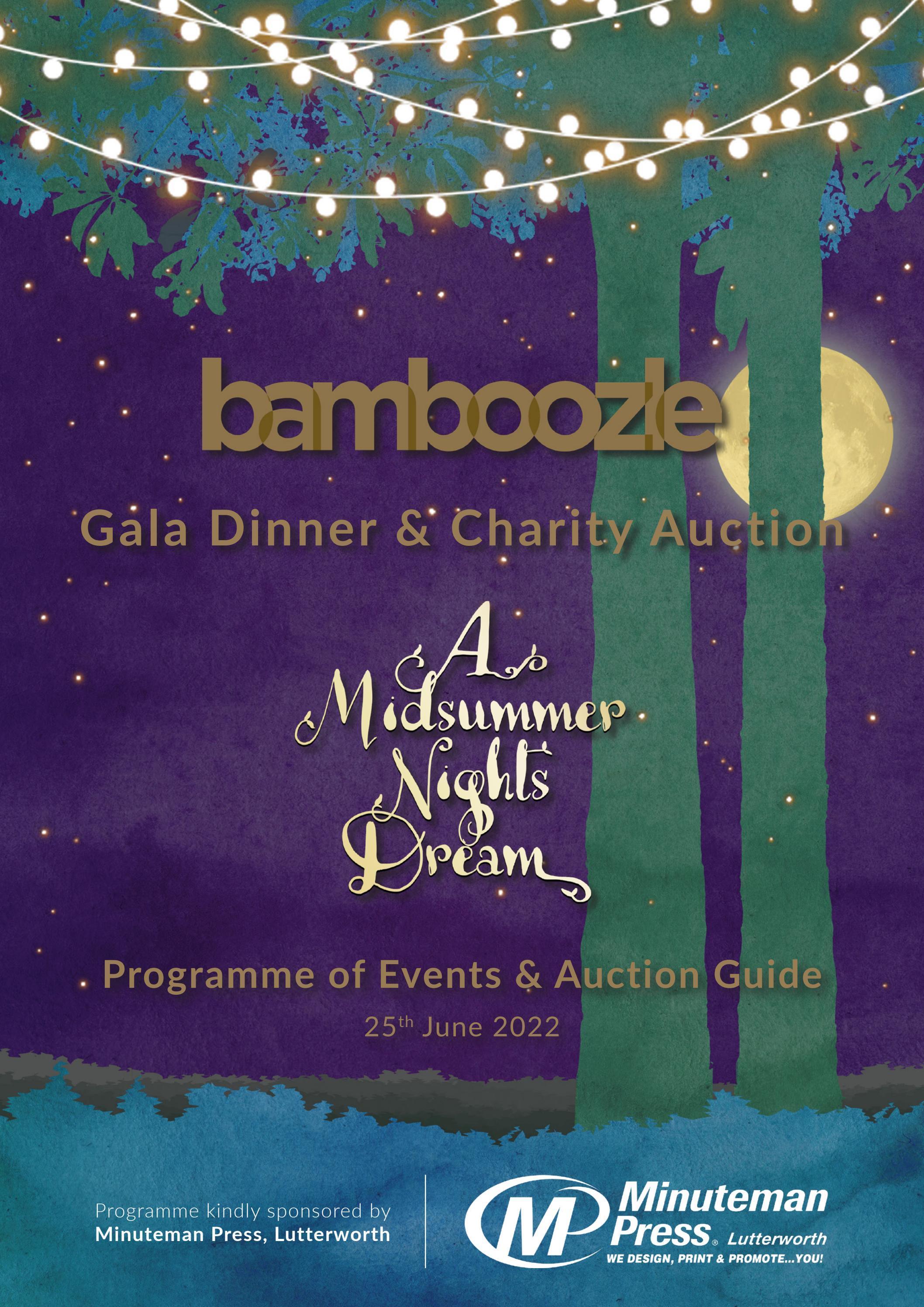 Bamboozle Gala programme of events and auction guide 2022 by Jade
