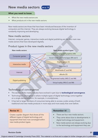 Cambridge Nationals Creative iMedia Revision Guide and workbook by ...